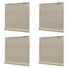 vidaXL Estores de rolo em bambu natural 4 pcs 120x160 cm