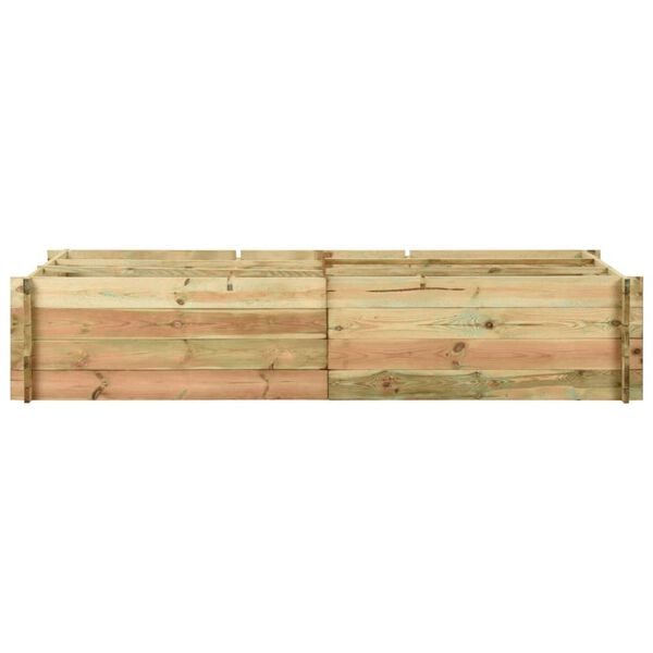vidaXL Canteiro elevado jardim 197x100x40 cm pinho impregnado
