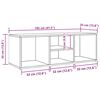 vidaXL Sapateira 105x35x35 cm derivados de madeira cinzento cimento