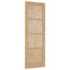 vidaXL Porta Interna Natural 73,5 x 211 cm Contraplacado