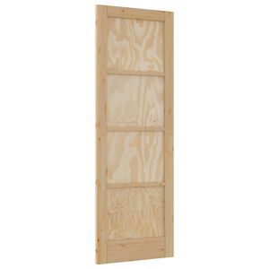 vidaXL Porta Interna Natural 73,5 x 211 cm Contraplacado