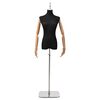 vidaXL Mannequin Ajust&aacute;vel de 165-213 cm com Base Feminino PP Preto