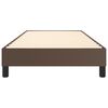 vidaXL Estrutura de cama com molas 80x200 cm couro artificial castanho