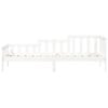 vidaXL Sof&aacute;-cama sem colch&atilde;o 90x200 cm madeira de pinho maci&ccedil;a branco