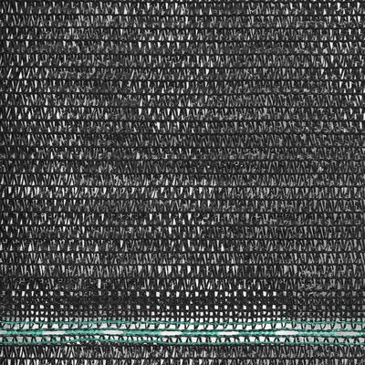 vidaXL Rede de ténis PEAD 2x50 m preto