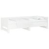 vidaXL Estrutura sof&aacute;-cama de puxar 2x(80x200) cm pinho maci&ccedil;o branco