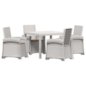 vidaXL Conjunto de Jantar para Jardim 5 unid. PP