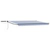 vidaXL Toldo Retr&aacute;til El&eacute;trico Azul, Branco, Antracite 4 x 2 m