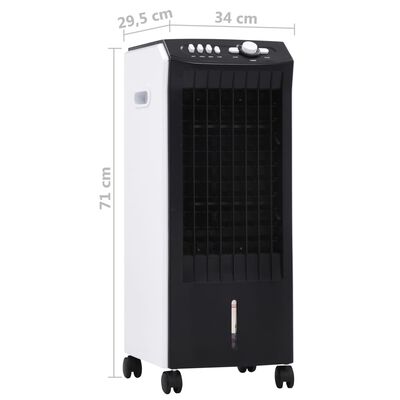 vidaXL Purificador/humidificador do ar móvel 3 em 1 65 W