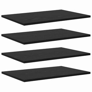vidaXL Estante de Prateleira 4 pcs Preto 60 x 40 x 1,5 cm