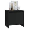 vidaXL Mesa de cabeceira 45x34x44,5 cm contraplacado preto