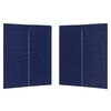 vidaXL Lateral de Tenda para Festa 2 pcs Azul 200 x 195 cm PE e A&ccedil;o