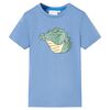 T-shirt de crian&ccedil;a azul m&eacute;dio 128