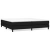 vidaXL Cama com molas/colch&atilde;o 200x200 cm tecido preto
