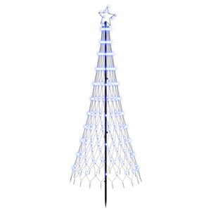 vidaXL &Aacute;rvore de Natal LED 180 cm 230 LED Azul Ferro Preto