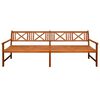 vidaXL Banco de jardim c/ almofad&otilde;es 240 cm madeira de ac&aacute;cia maci&ccedil;a