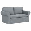 vidaXL Sof&aacute; Cinzento-claro 155 x 82 x 80 cm tecido