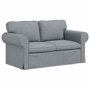 vidaXL Sof&aacute; Cinzento-claro 155 x 82 x 80 cm tecido