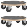 vidaXL Carrinhos de transporte 2 pcs redondo &Oslash;38x11,5 cm 250 kg