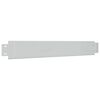 vidaXL Conjunto 5 pain&eacute;is veda&ccedil;&atilde;o relvado 100 x 14 cm a&ccedil;o galvanizado