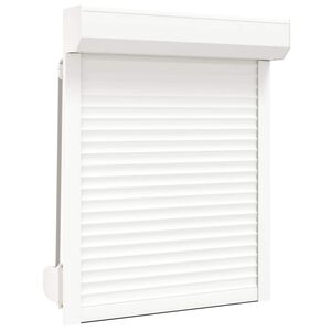 vidaXL Persiana Rol&ocirc; Manual Branco 70 x 100 cm Alum&iacute;nio e Poliuretano