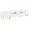 vidaXL Conjunto de 3 Pe&ccedil;as para TV com LED DELFT Branco Brilhante