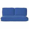 vidaXL Conjunto de Almofadas 3 pcs Azul Royal Tecido Oxford