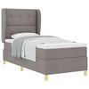 vidaXL Cama Box Springs com Colch&atilde;o Cinza Escuro 90x190 cm 90 x 190 cm