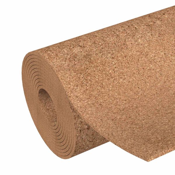 vidaXL Rolo de corti&ccedil;a Castanho 100 x 500 x 0,8 cm Corti&ccedil;a