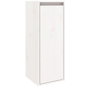 vidaXL Arm&aacute;rio de parede 30x30x80 cm madeira de pinho maci&ccedil;a branco