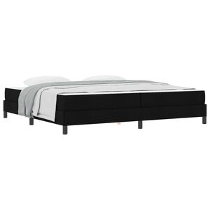 vidaXL Cama Box com colch&atilde;o Preto 200 x 200 cm tecido