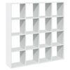 vidaXL Estante 137,5x29x137,5 cm contraplacado branco