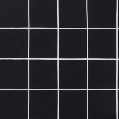 vidaXL Almofadões para paletes 2 pcs tecido xadrez preto
