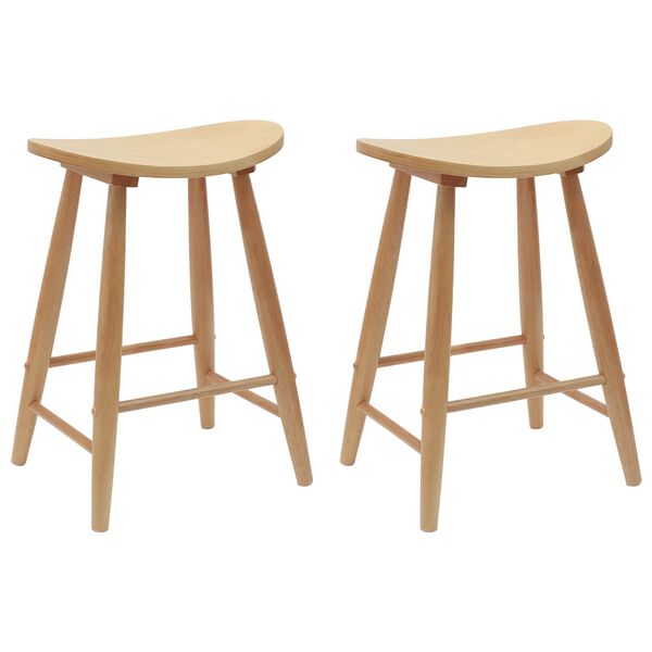 vidaXL Cadeiras de Jantar 2 pcs Natural 46 x 37 x 63 cm