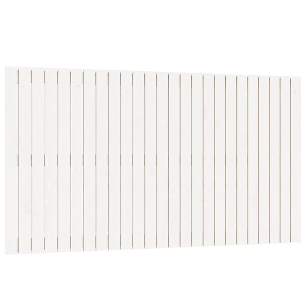 vidaXL Cabeceira de parede 159,5x3x90 cm pinho maciço branco