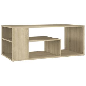vidaXL Mesa centro 100x50x40 cm derivados de madeira carvalho sonoma