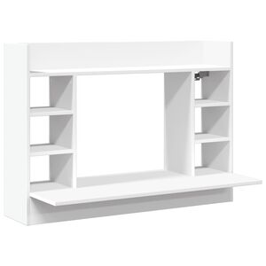 vidaXL Secret&aacute;ria de parede 105x48x75 cm derivados de madeira branco