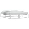 vidaXL Estrutura de cama sem colch&atilde;o branco 160x200 cm metal