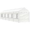 vidaXL Gazebo com telhado 11,15x2,28x2,69 m polietileno branco