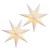 vidaXL Ilumina&ccedil;&atilde;o de Natal RAAHE 2 unid. 10 LED Branco quente