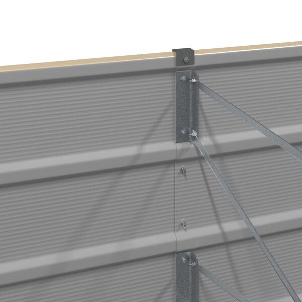 vidaXL Floreira Ivory 480 x 50 x 45 cm A&ccedil;o Galvanizado