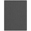 vidaXL Tapete de Entrada Preto 80 x 120 cm Polipropileno