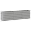 vidaXL Floreira Cinzento-claro 290 x 50 x 75 cm A&ccedil;o Galvanizado