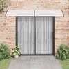 vidaXL Toldo para porta 300x75 cm PC preto e transparente