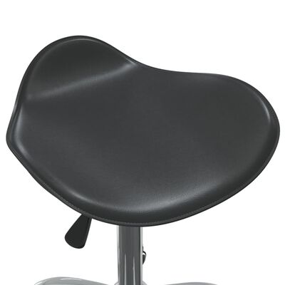 vidaXL Cadeira de escritório couro artificial preto