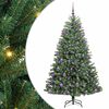 vidaXL &Aacute;rvore de Natal Articulada Artificial Verde 210 cm PVC e Metal
