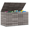 vidaXL Caixa para almofad&otilde;es de jardim 194x100x103 cm vime PE cinzento
