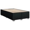 vidaXL Cama boxspring com colch&atilde;o 120x190 cm tecido preto