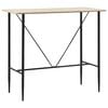 vidaXL Mesa de bar 120x60x110 cm MDF cor carvalho