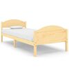 vidaXL Estrutura de cama 90x200 cm pinho maci&ccedil;o